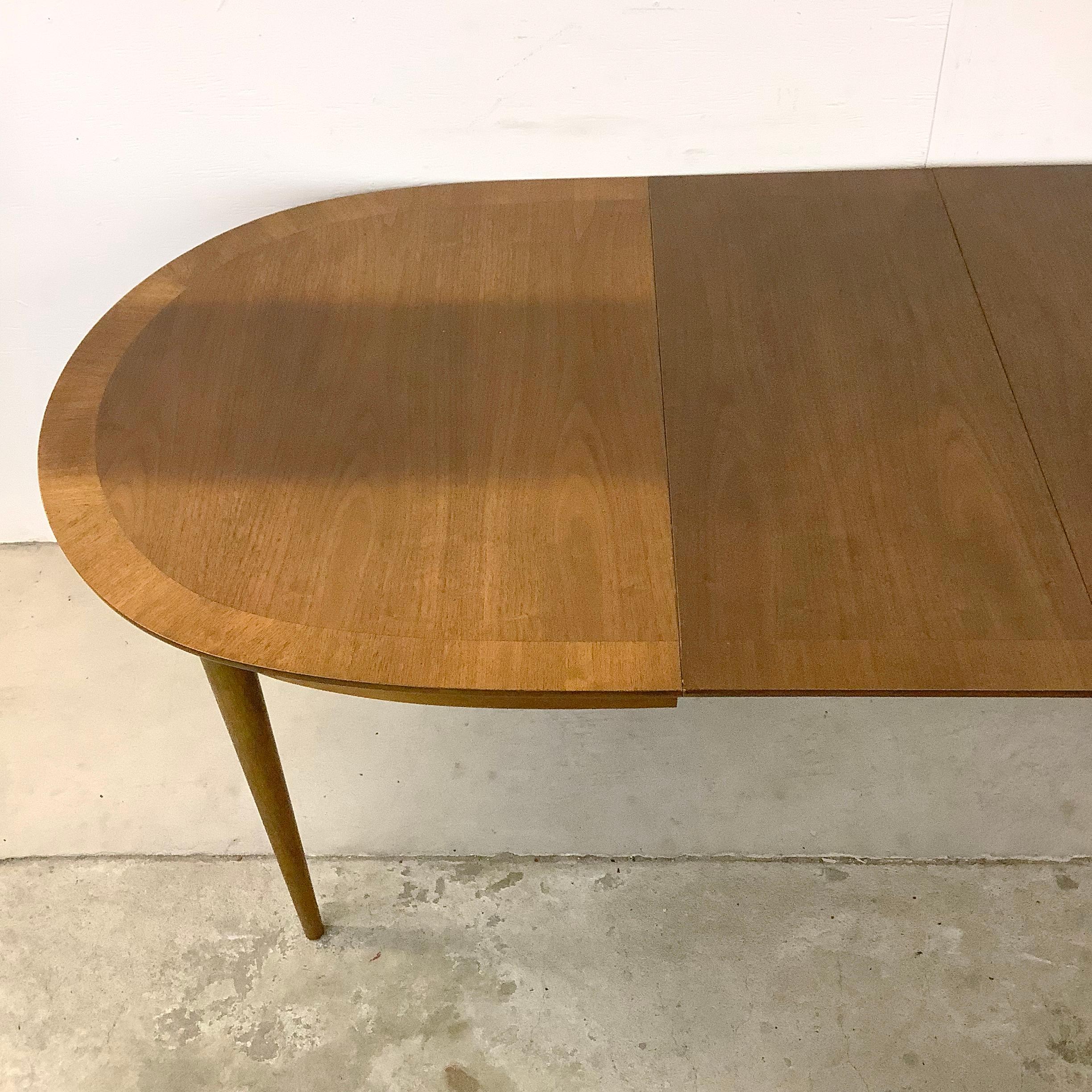Wood Vintage Modern R-Way Dining Table With Leaves