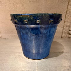 Vintage Modern Rimini Blue Ceramic Pottery Earthenware Indoor/Outdoor Planter