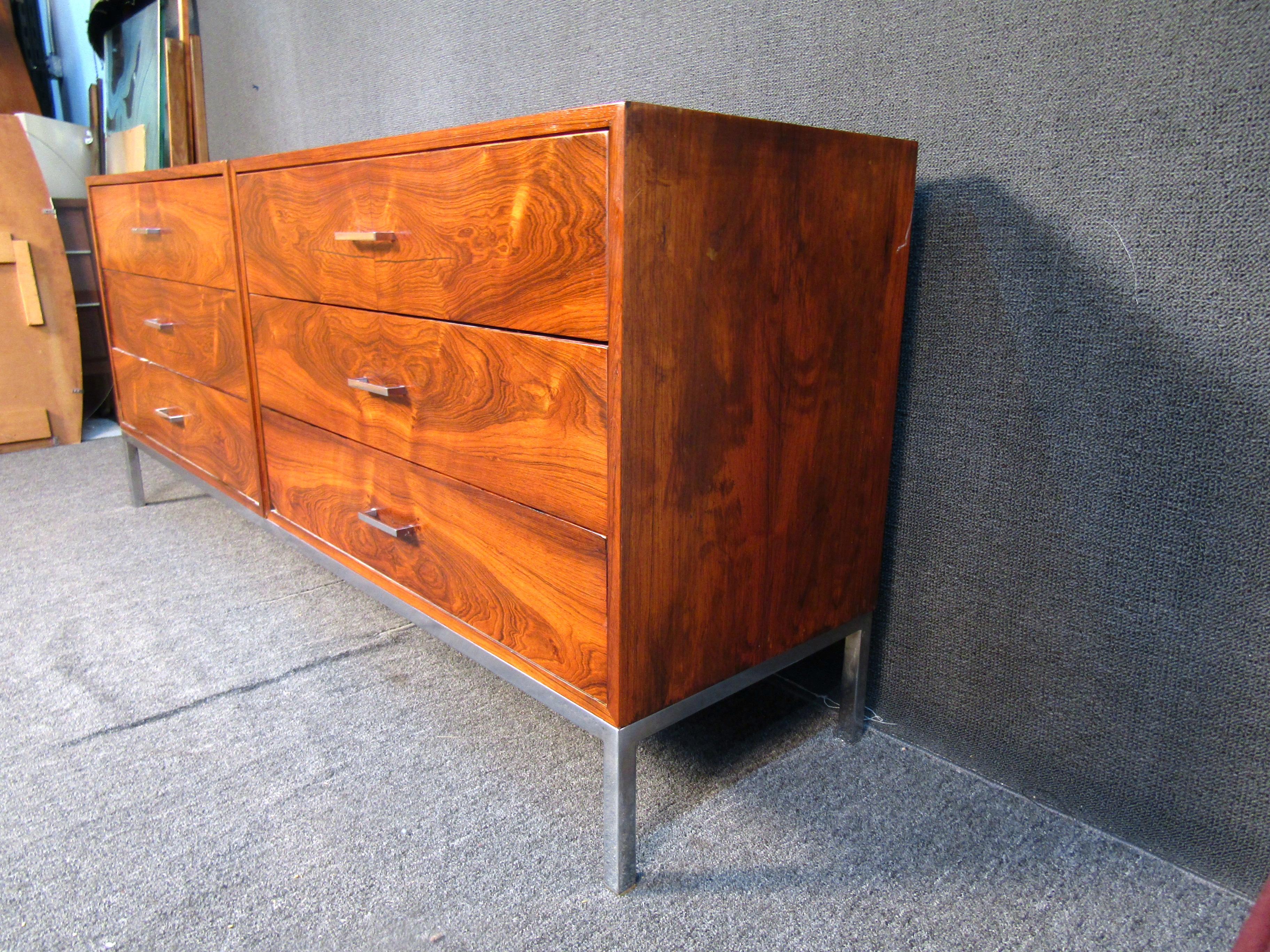 Mid-20th Century Vintage Modern Rosewood Credenza For Sale