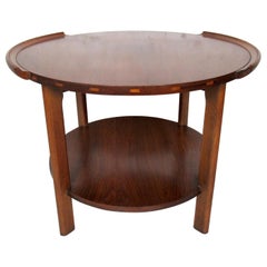 Vintage Modern Round Side Table by Lane