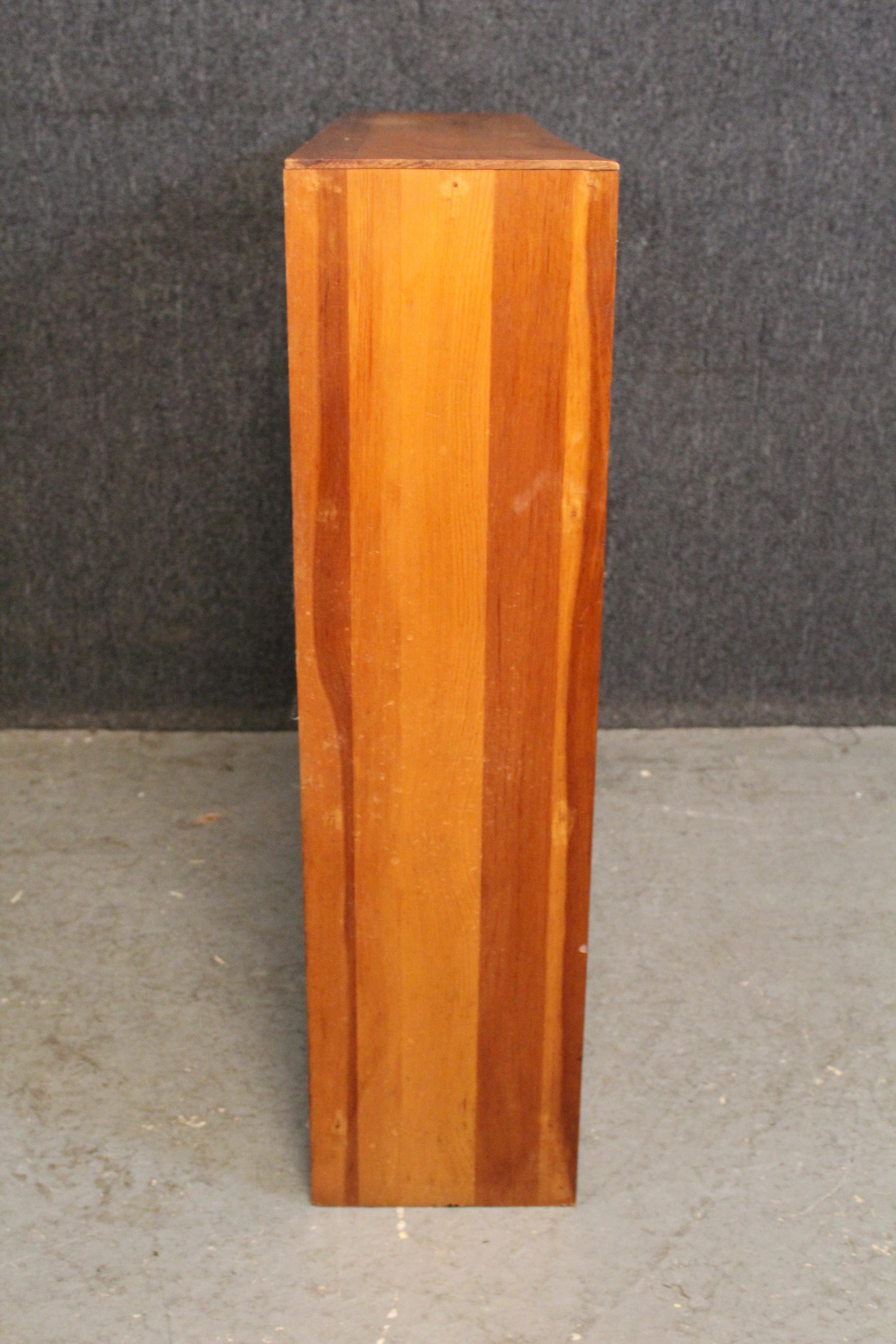 Wood Vintage Modern Rustic Solid Pine Bookshelf