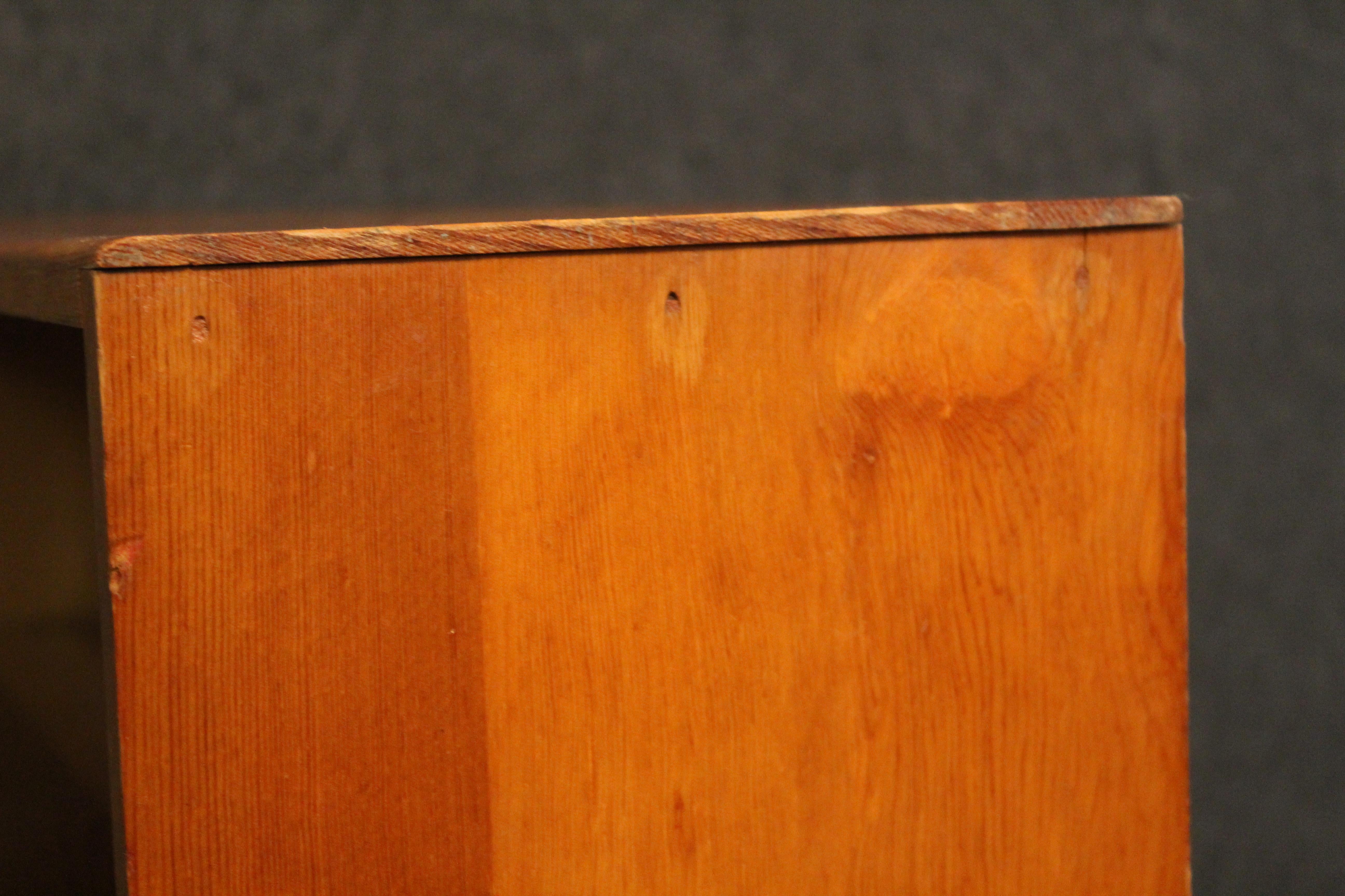 Vintage Modern Rustic Solid Pine Bookshelf 1