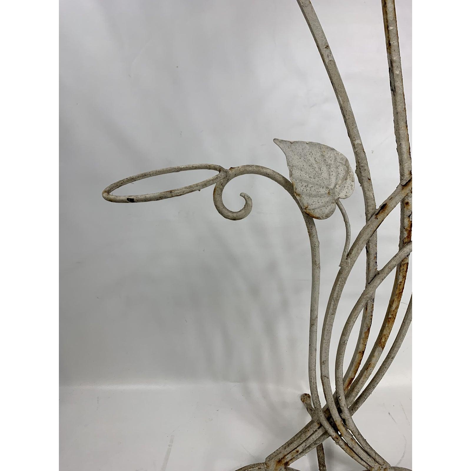 Mid-Century Modern Vintage Modern Salterini Wrought Iron Plant Stand