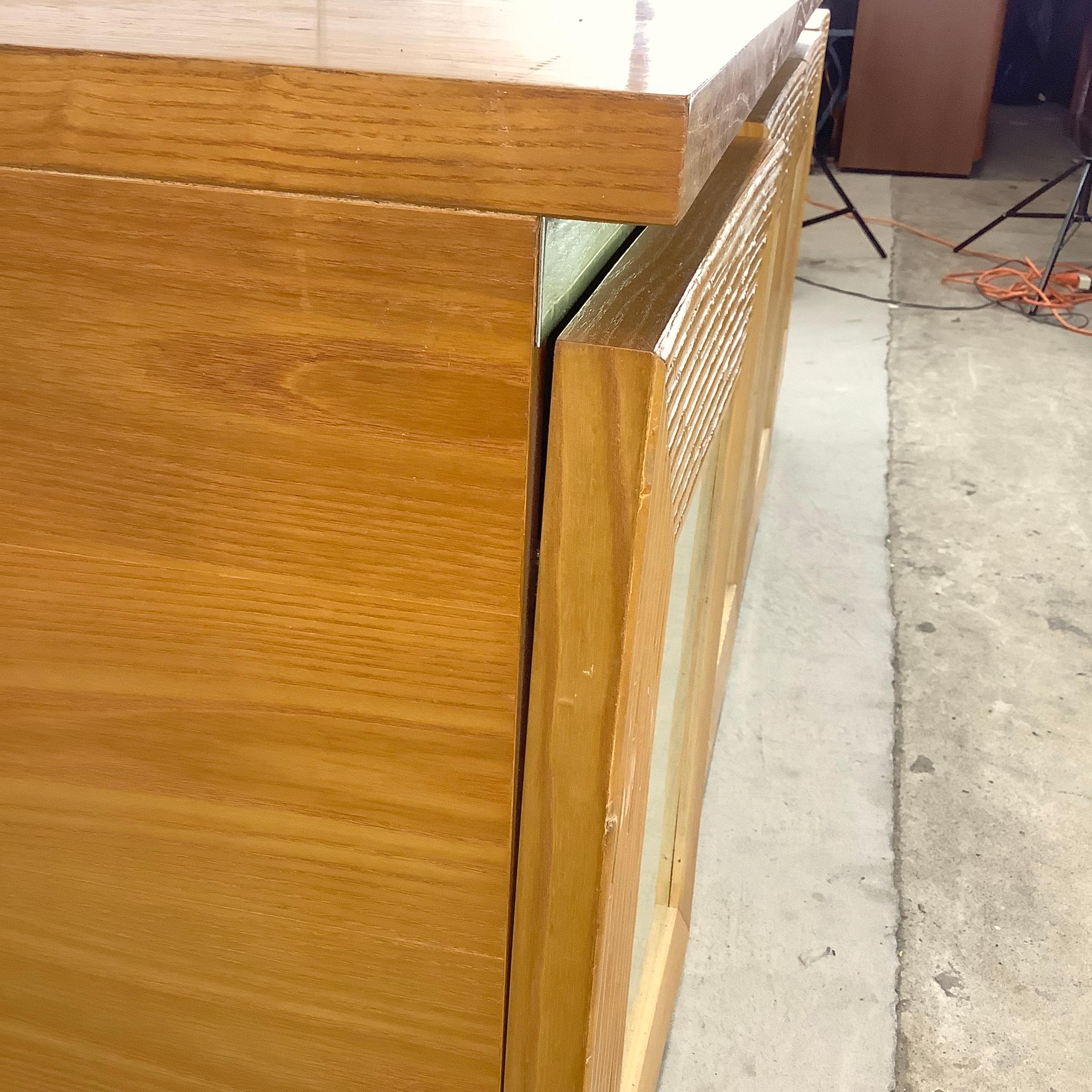 Vintage Modern Six Drawer Dresser in Bamboo Finish For Sale 5