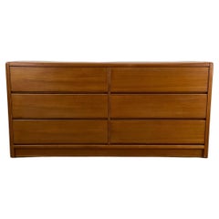 Used Modern Six Drawer Teak Dresser