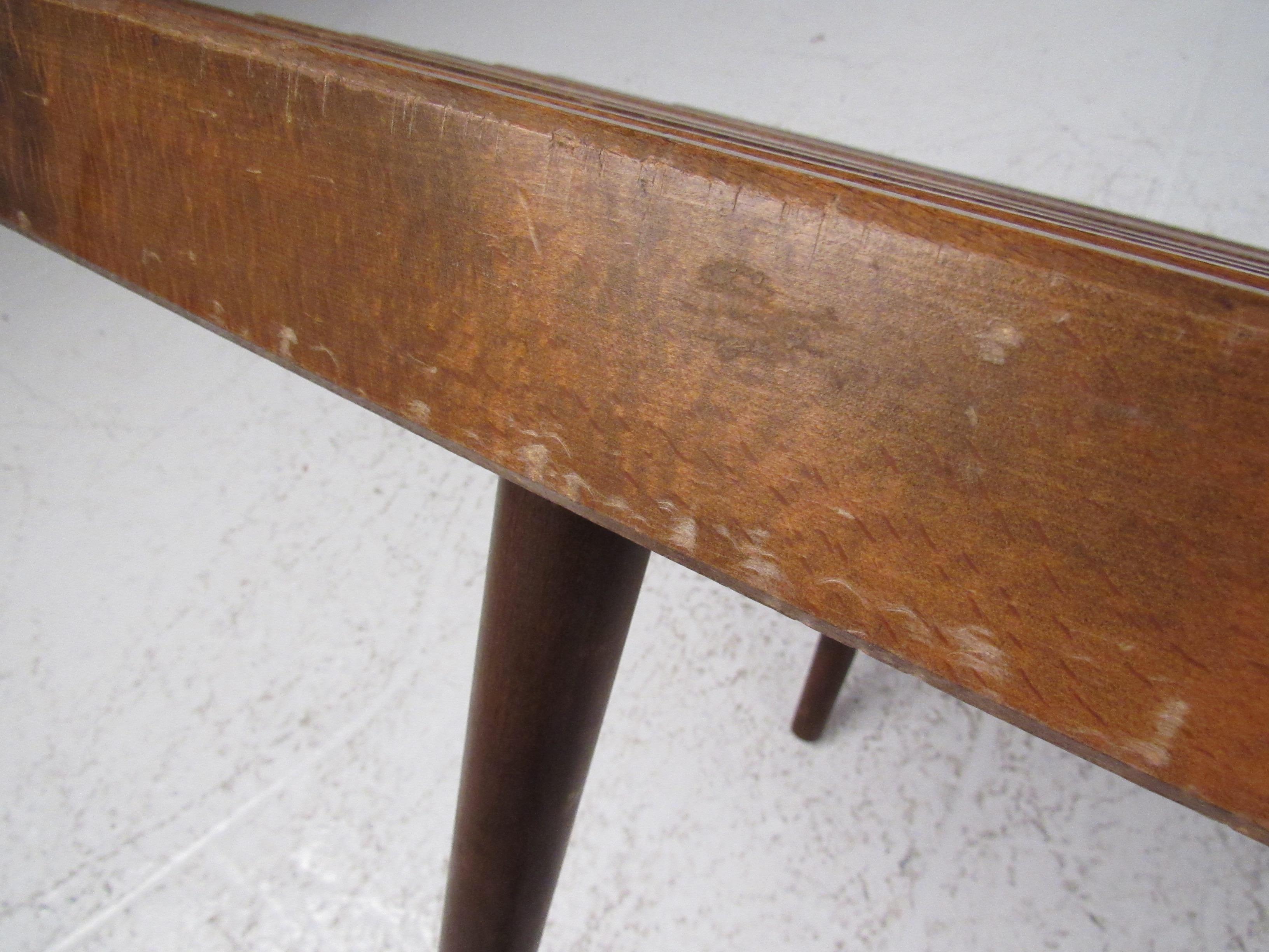 Vintage Modern Slat Bench or Table 8