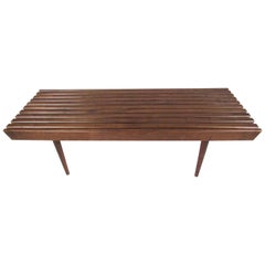 Vintage Modern Slat Bench or Table