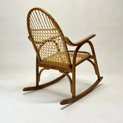 Vintage Modern Snowshoe Rocker by Vermont Tubbs c1960s