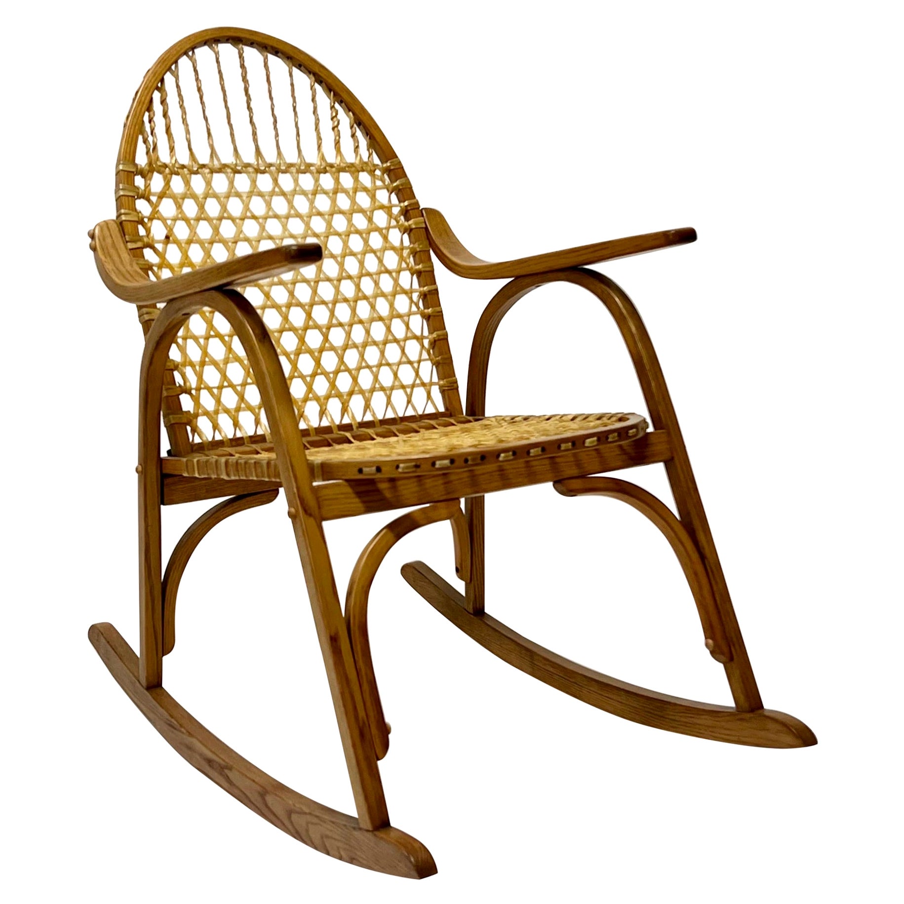 Vintage Modern Snowshoe Rocker by Vermont Tubbs c1960s