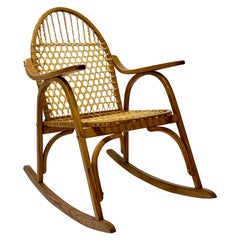 Vintage Modern Snowshoe Rocker by Vermont Tubbs c1960s