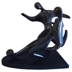 Vintage Modern Soccer Figurine