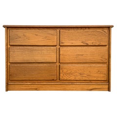 Vintage Modern Solid Oak Dresser