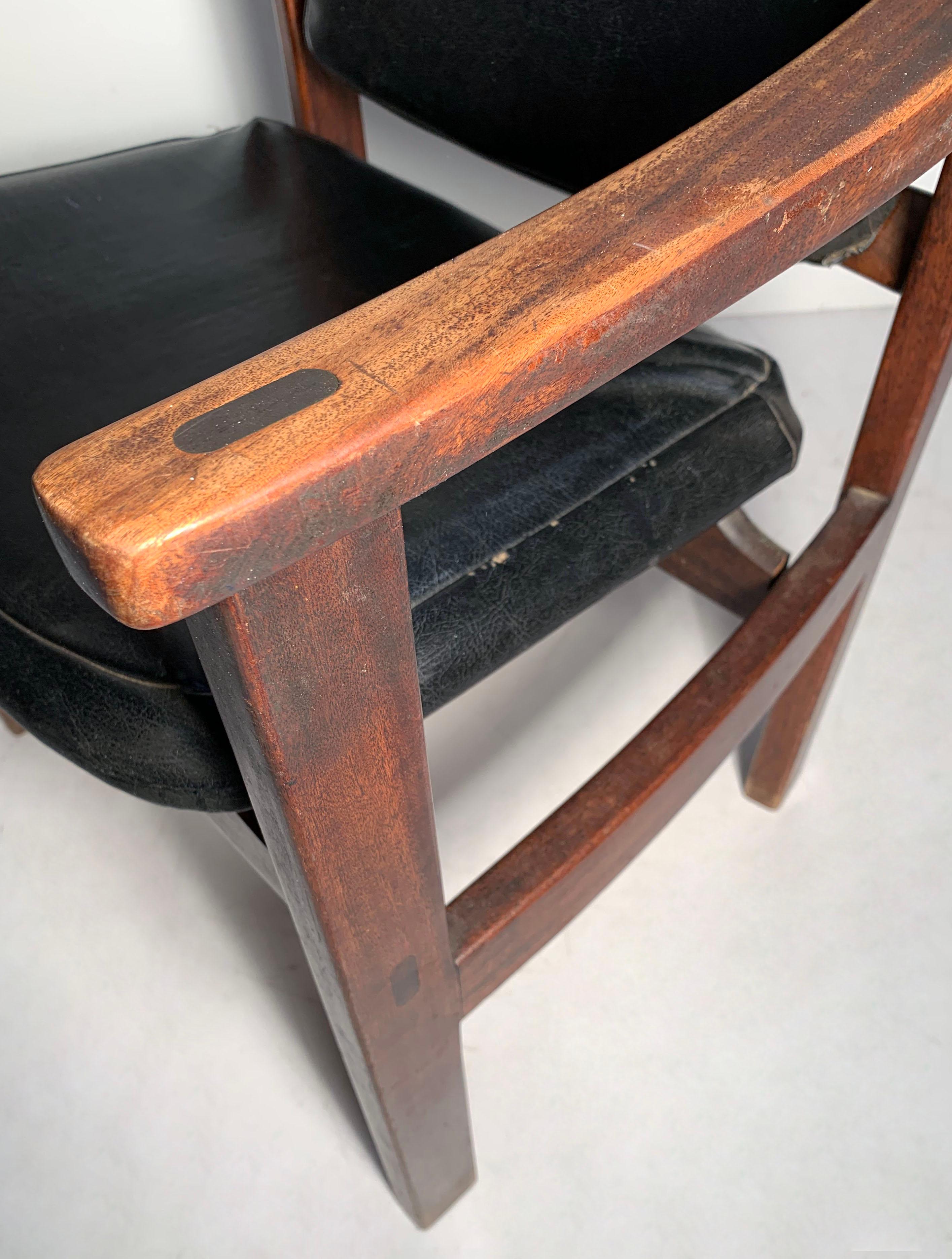 Wood Vintage Modern South African Chair by John Tabraham for Kallenbach For Sale