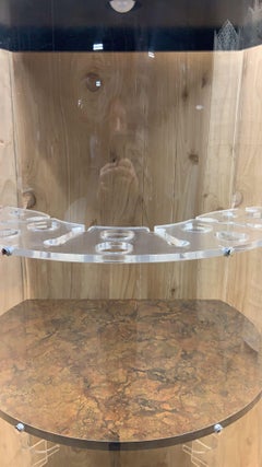 Vintage Modern Space Age Cylindrical Tower Bar