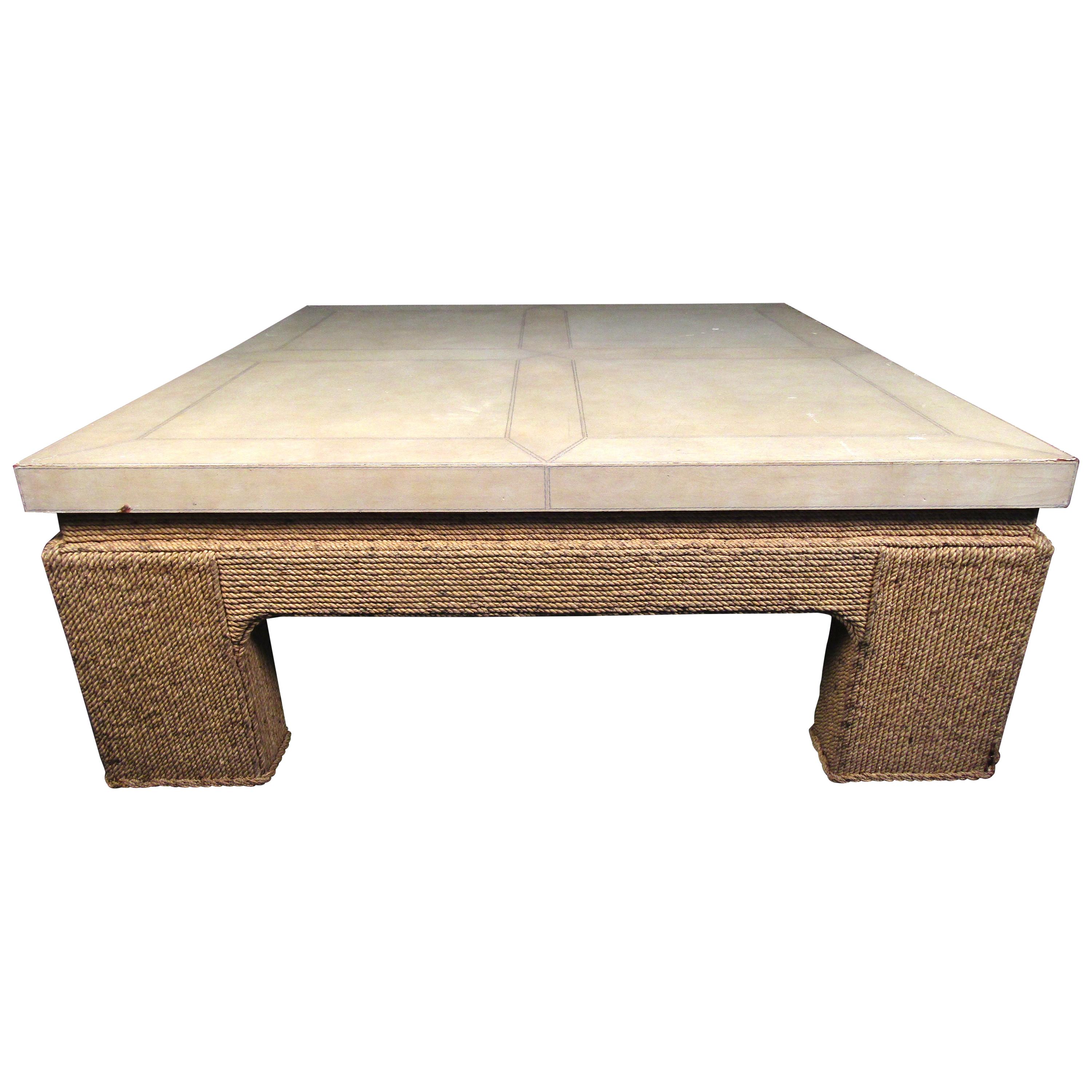 Vintage Modern Square Coffee Table