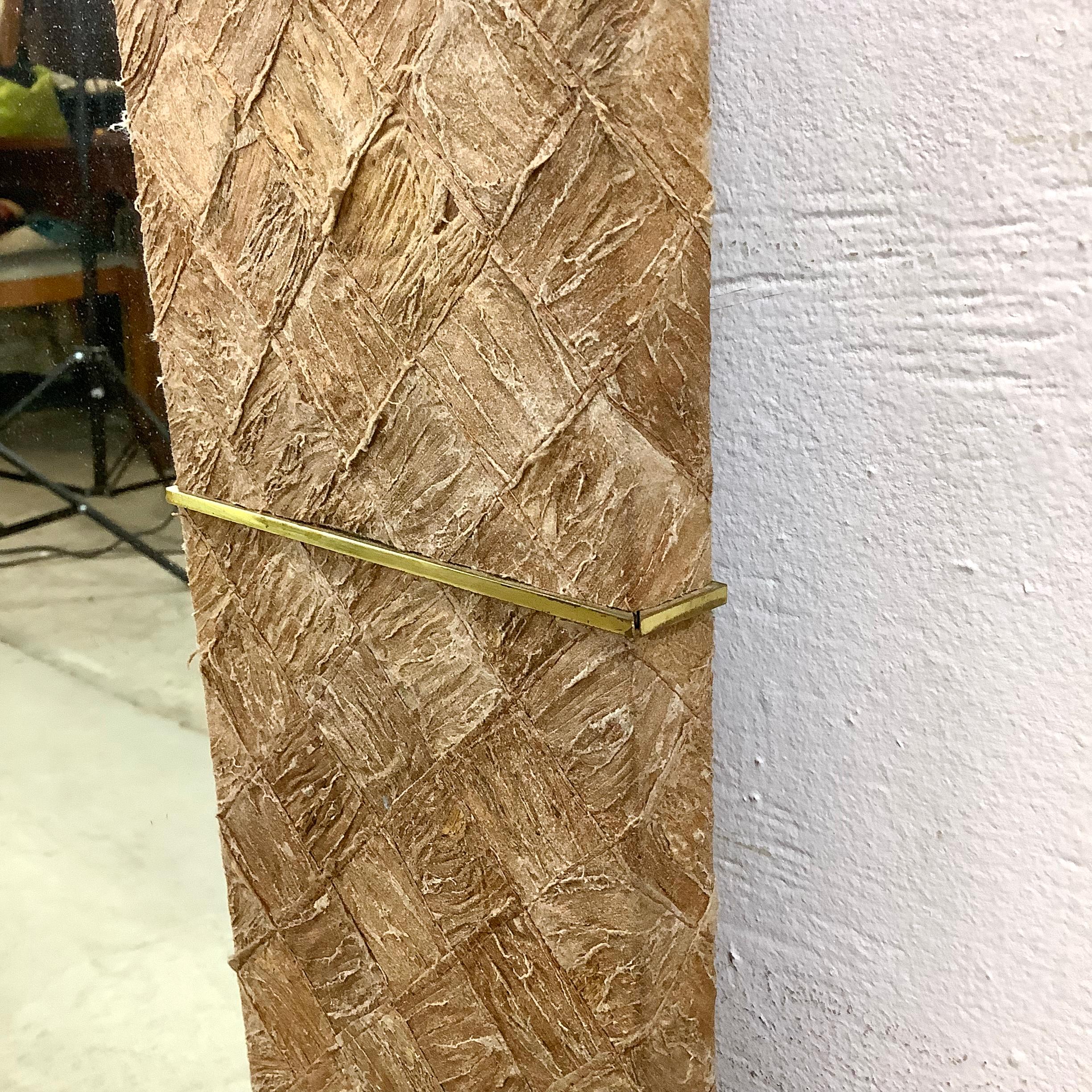 Vintage Modern Quadratischer Wandspiegel im Angebot 3