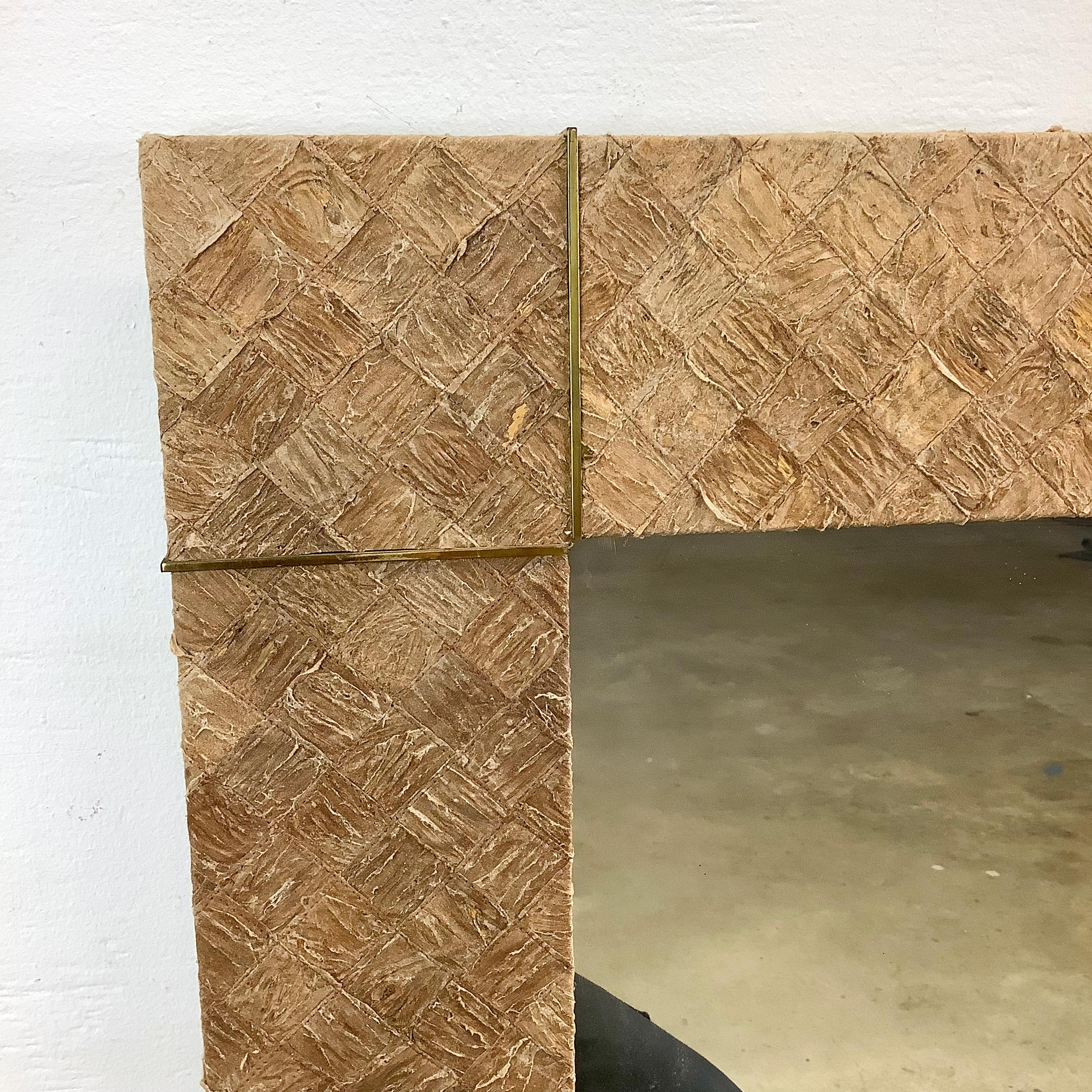 Vintage Modern Quadratischer Wandspiegel (Sonstiges) im Angebot