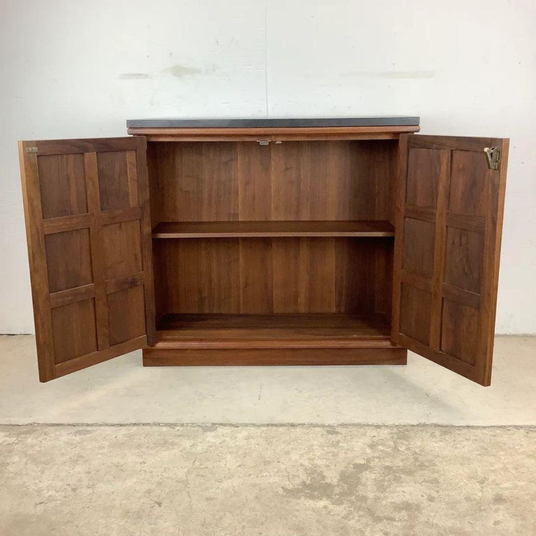 Vintage Modern Stone Top Console For Sale at 1stDibs