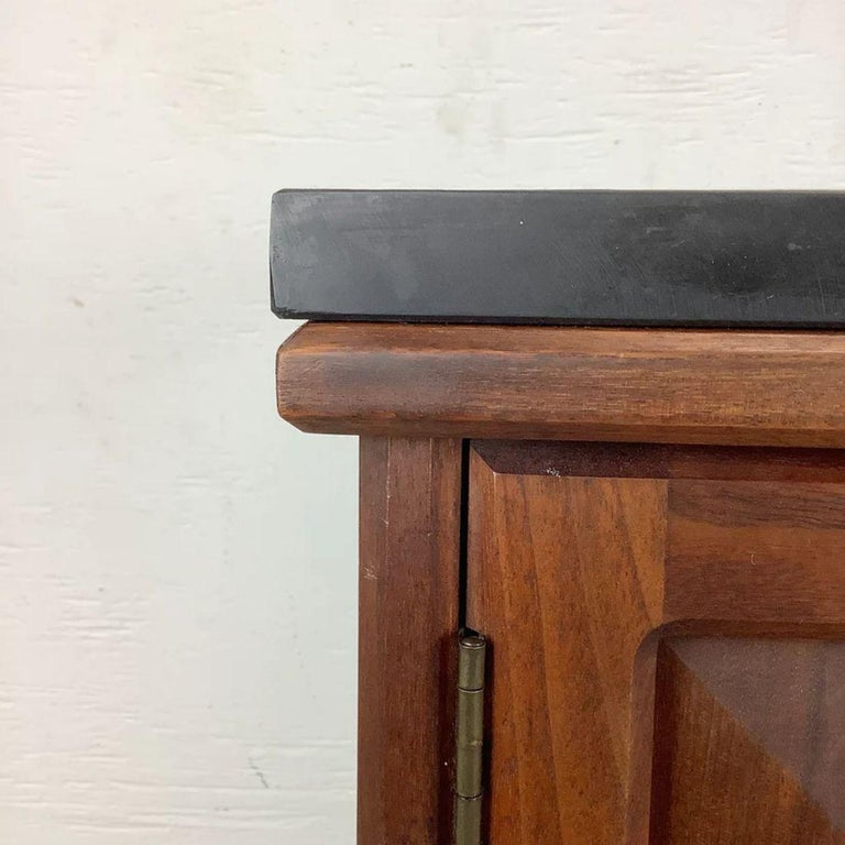 Vintage Modern Stone Top Console For Sale at 1stDibs