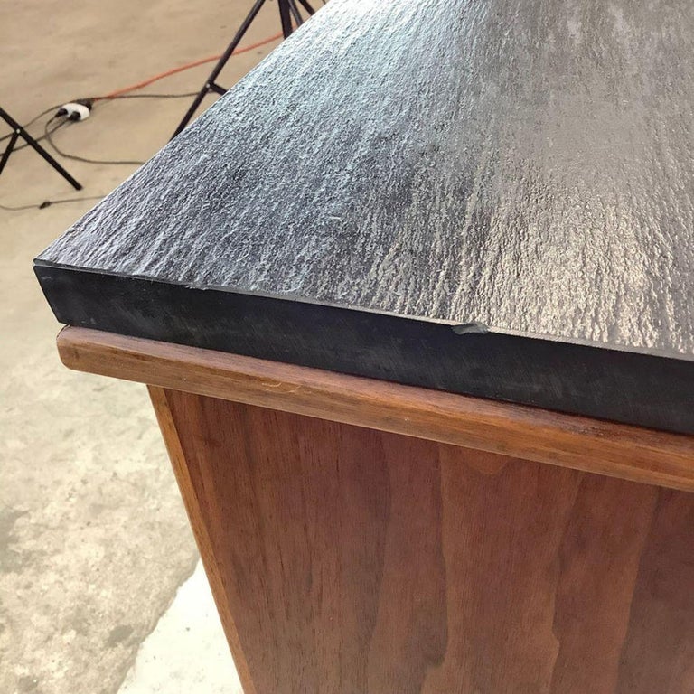 Vintage Modern Stone Top Console For Sale at 1stDibs