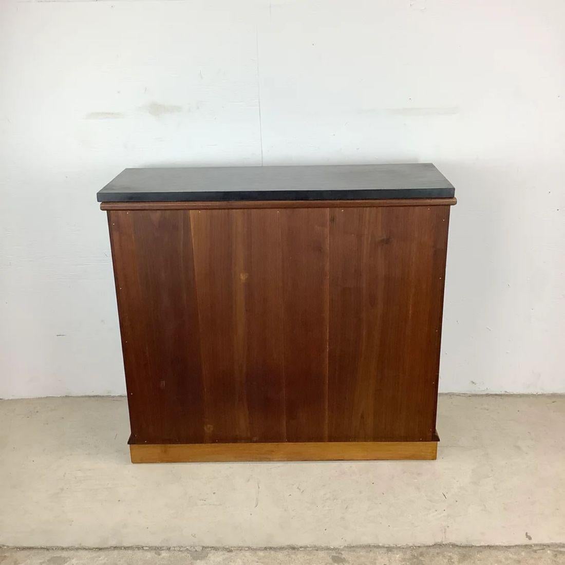 Vintage Modern Stone Top Console Cabinet 12