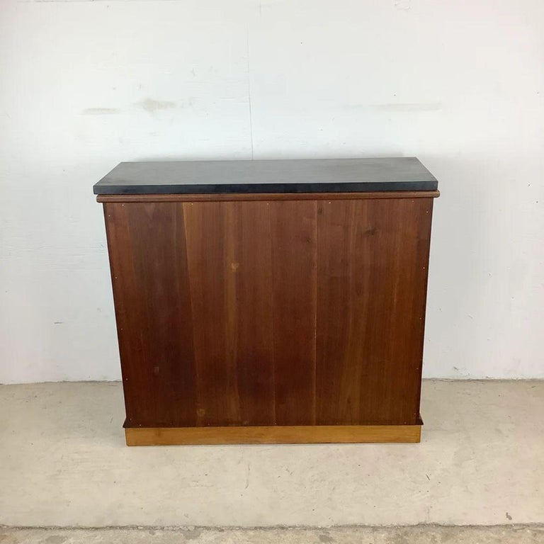 Vintage Modern Stone Top Console For Sale at 1stDibs