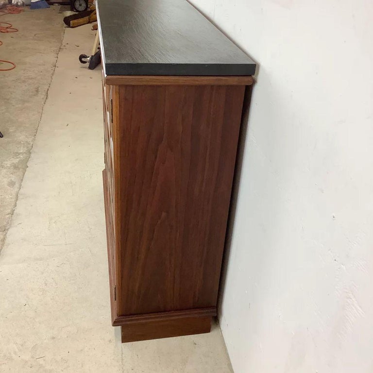 Vintage Modern Stone Top Console For Sale at 1stDibs