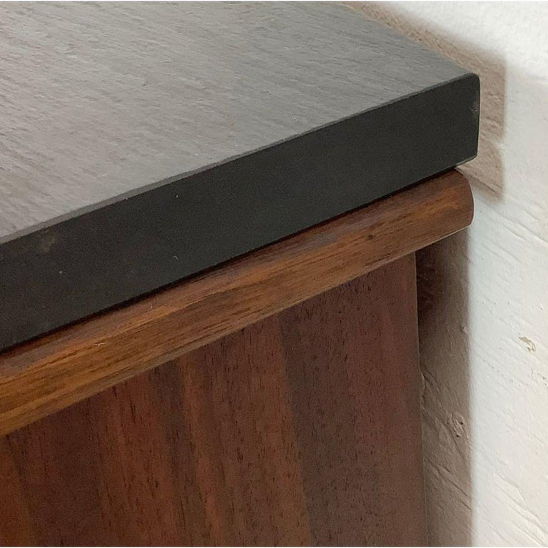 Vintage Modern Stone Top Console For Sale at 1stDibs