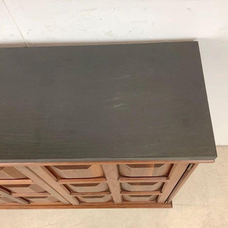 Vintage Modern Stone Top Console For Sale at 1stDibs