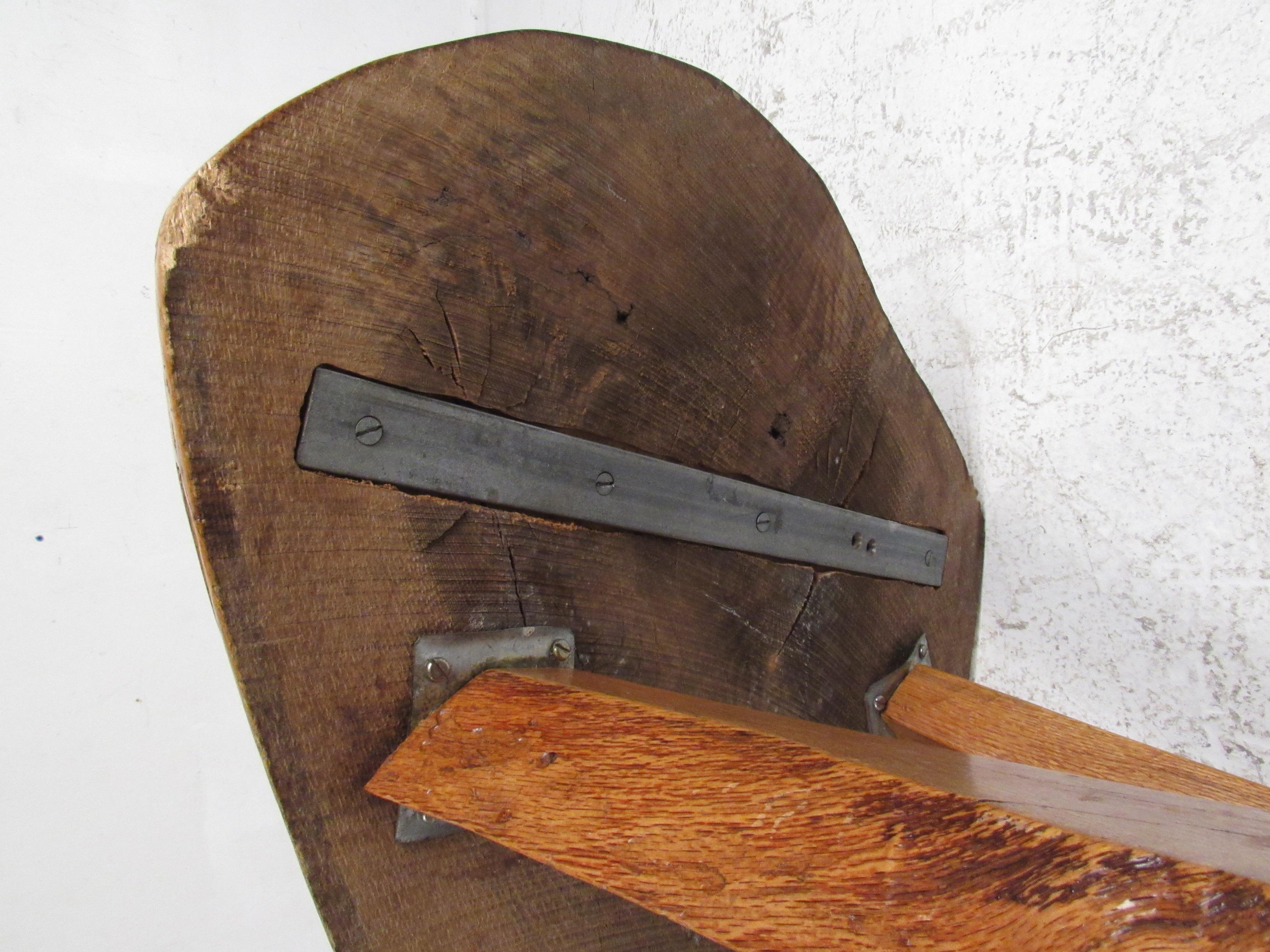 Vintage Modern Studio Made Live Edge Coffee Table 11