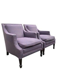 Vintage Modern Style Stühle mit Gänsedaunenkissen ein Paar