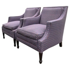 Vintage Modern Style Chairs With Goose Down Cushions a Pair