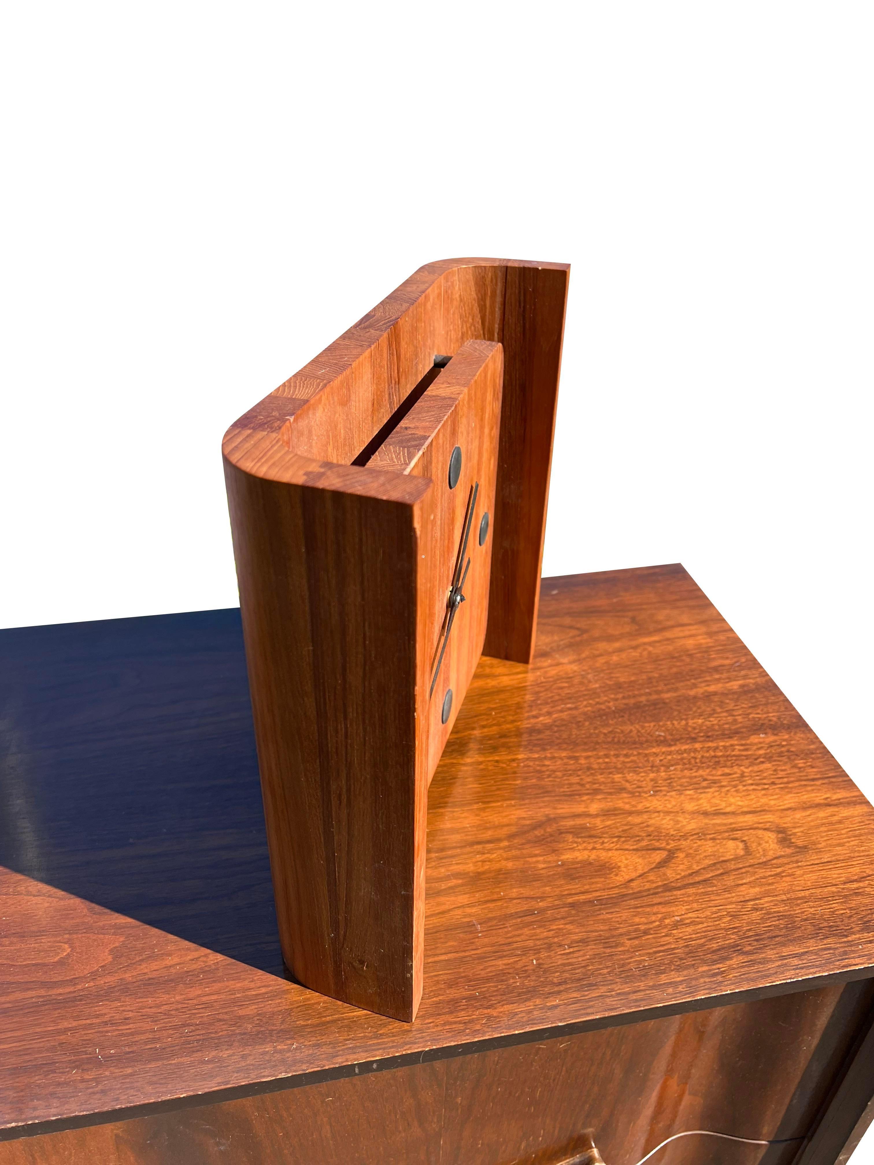 Reloj de pared danés de estilo moderno vintage Teca en venta
