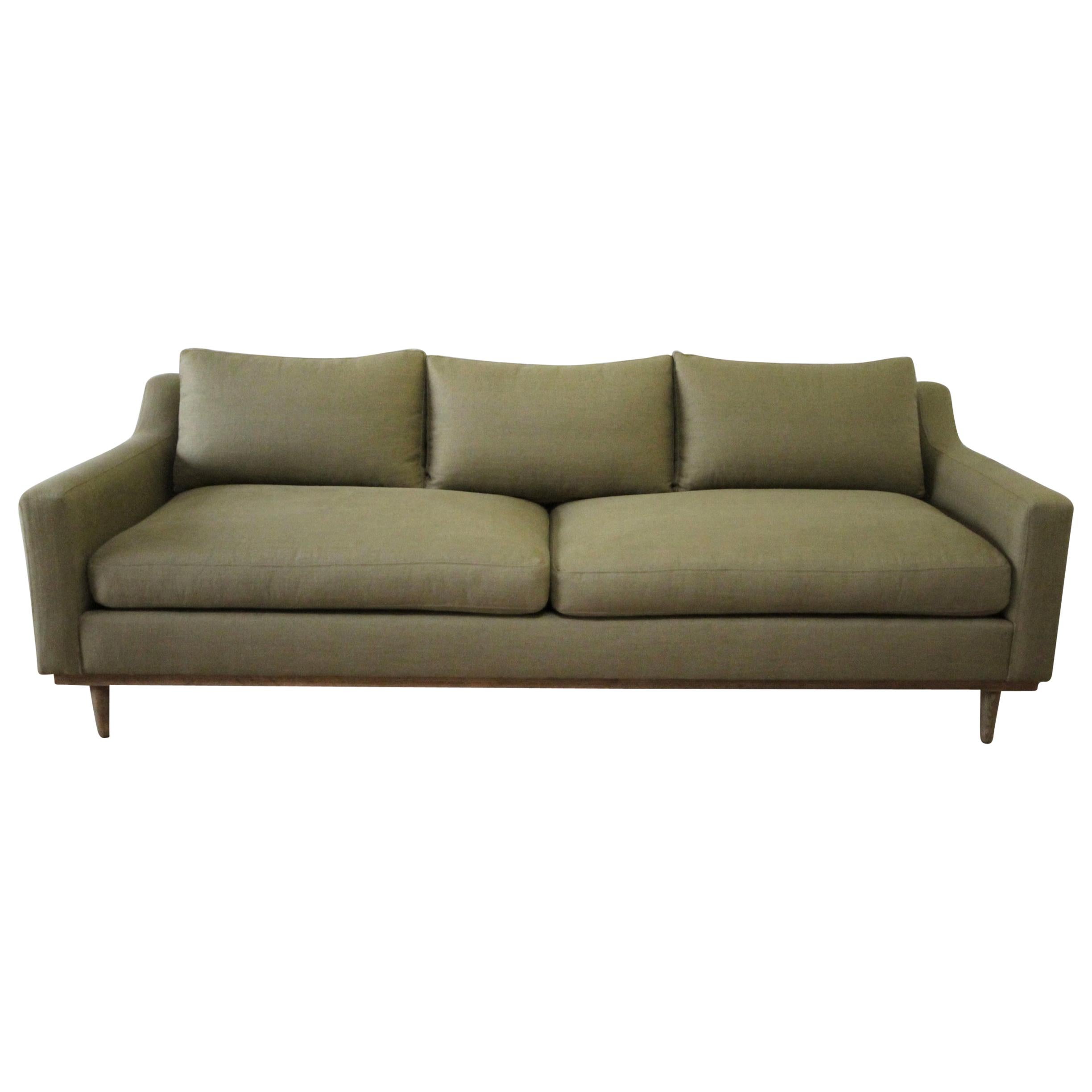 Vintage Modern Style Sofa with Down Cushions
