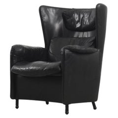 Used Modern Swiss Leather DS-23 Wing Chair by Franz Josef Schulte for De Sede