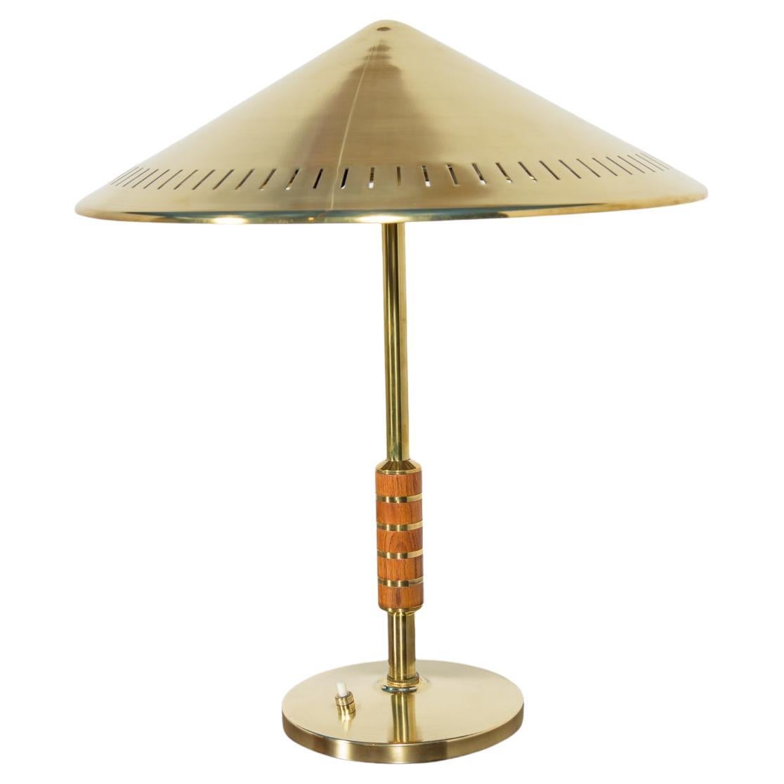 Vintage Modern Table Lamp in Brass by Bent Karlby for Lyfa, Denmark, 1956