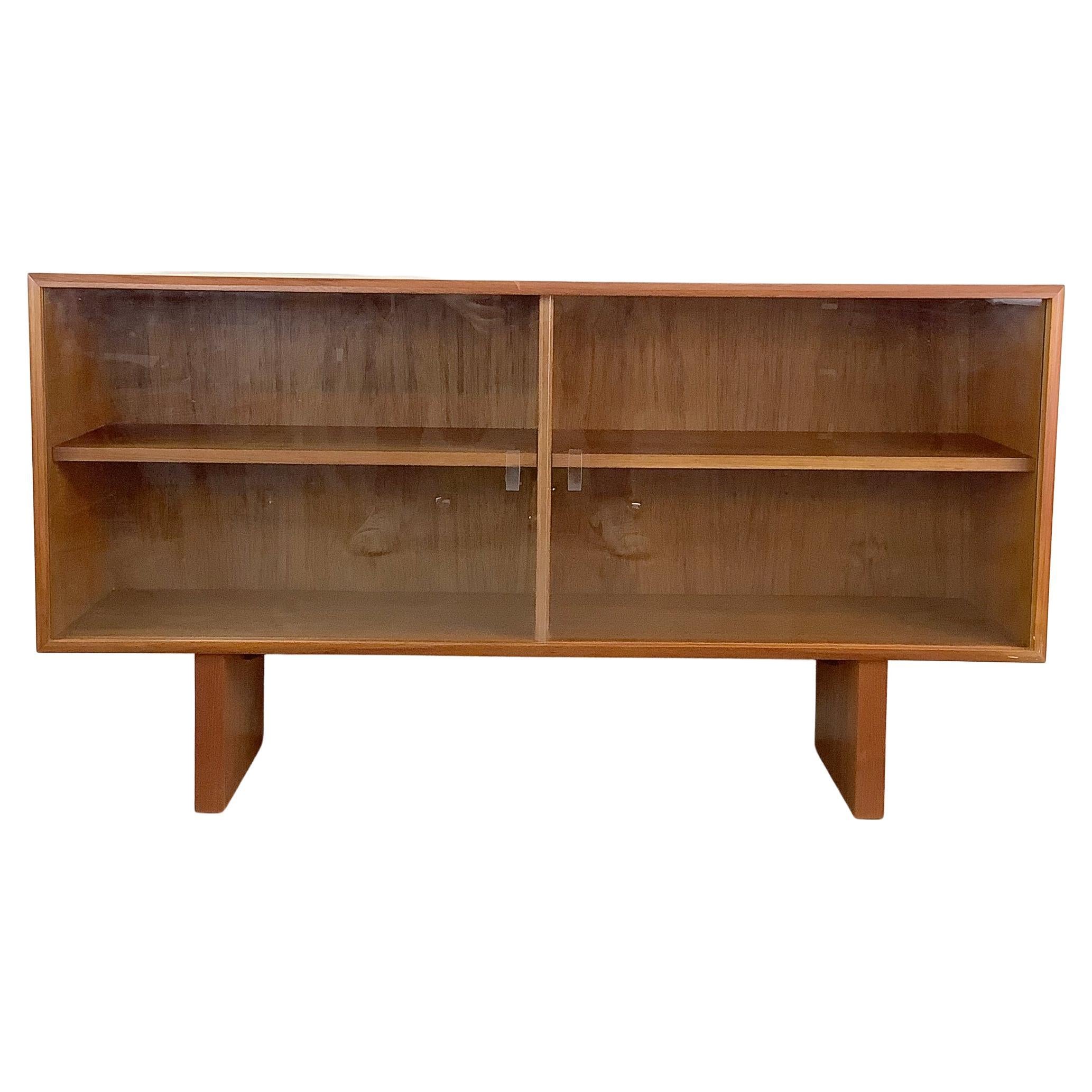 Vintage Modern Teak Bookshelf Topper