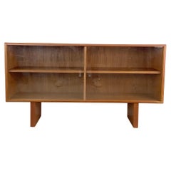 Vintage Modern Teak Bookshelf Topper