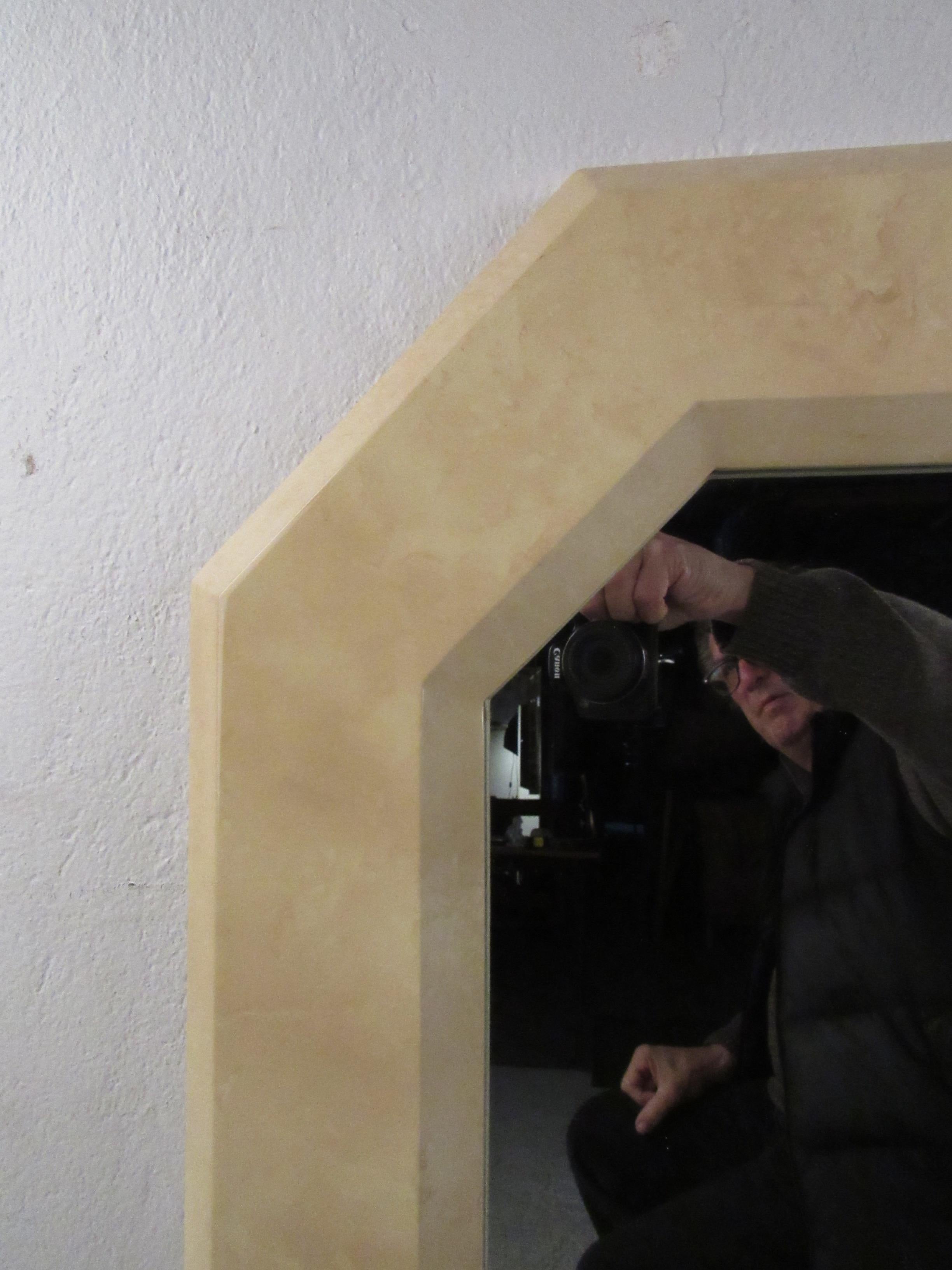 Vintage Modern Tessellated Mirror For Sale 1