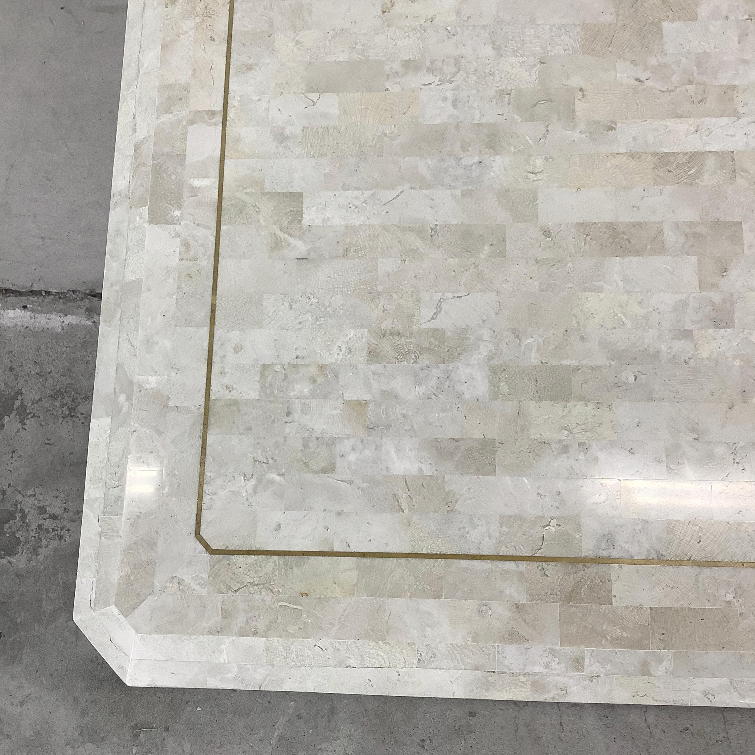 Table basse moderne en pierre tessellée attr. Smith & Smith en vente 4