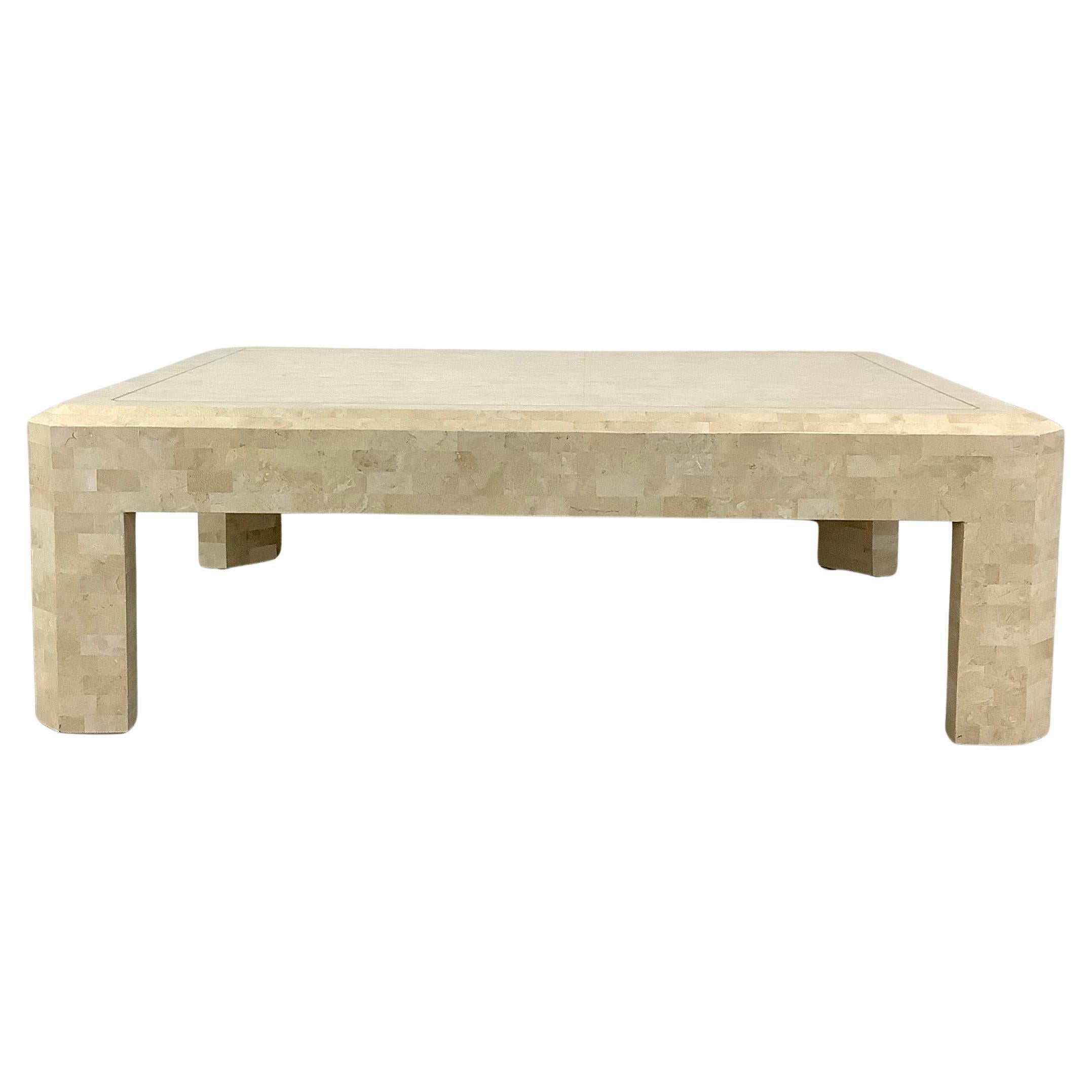 Vintage Modern Tessellated Stone Coffee Table attr. Maitland-Smith