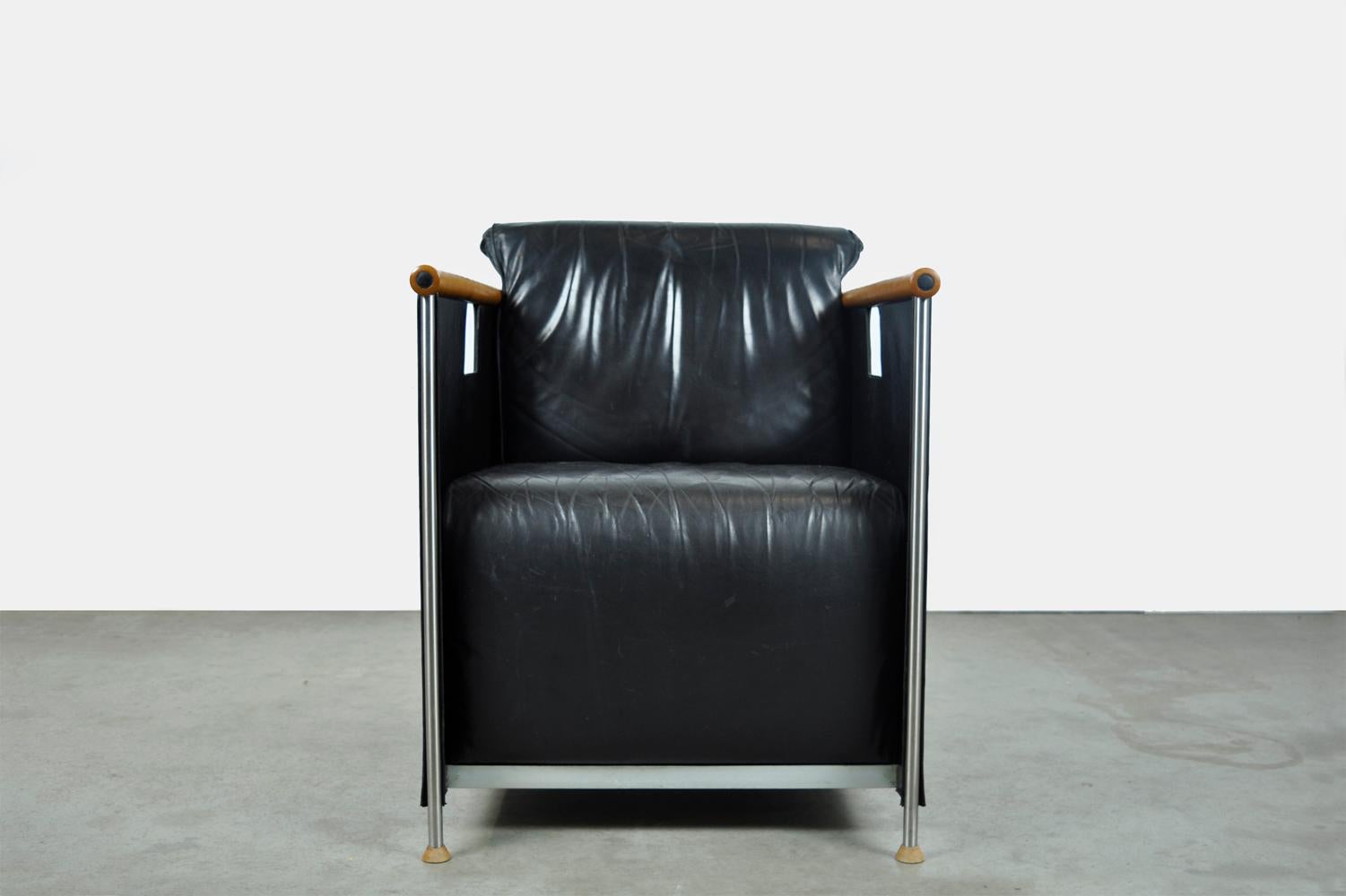 Easy Chairs „The Box“ von Mazairac & Boonzaaijer für Castelijn, 80er Jahre, Moderne im Angebot 5