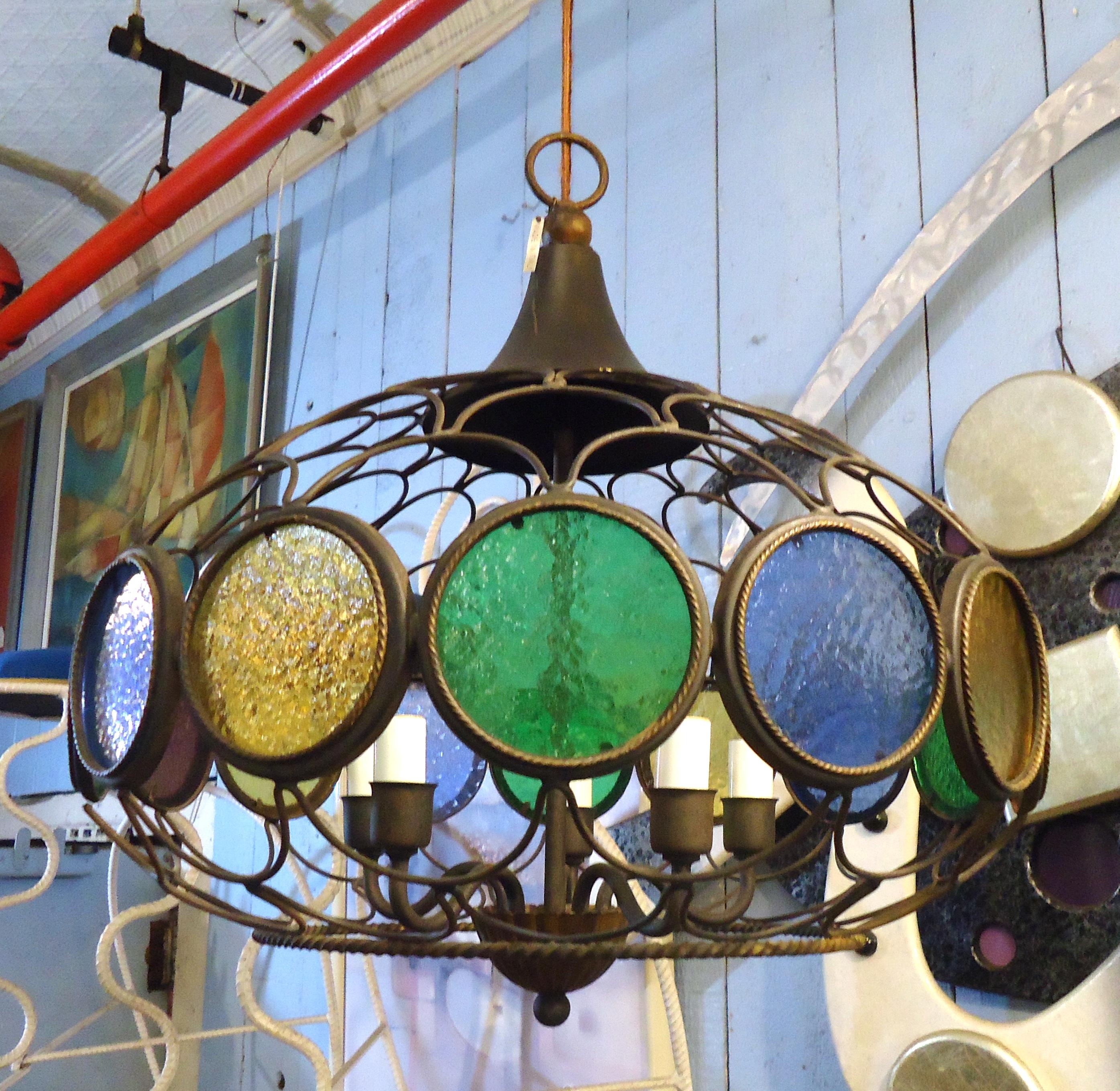 vintage globe chandelier