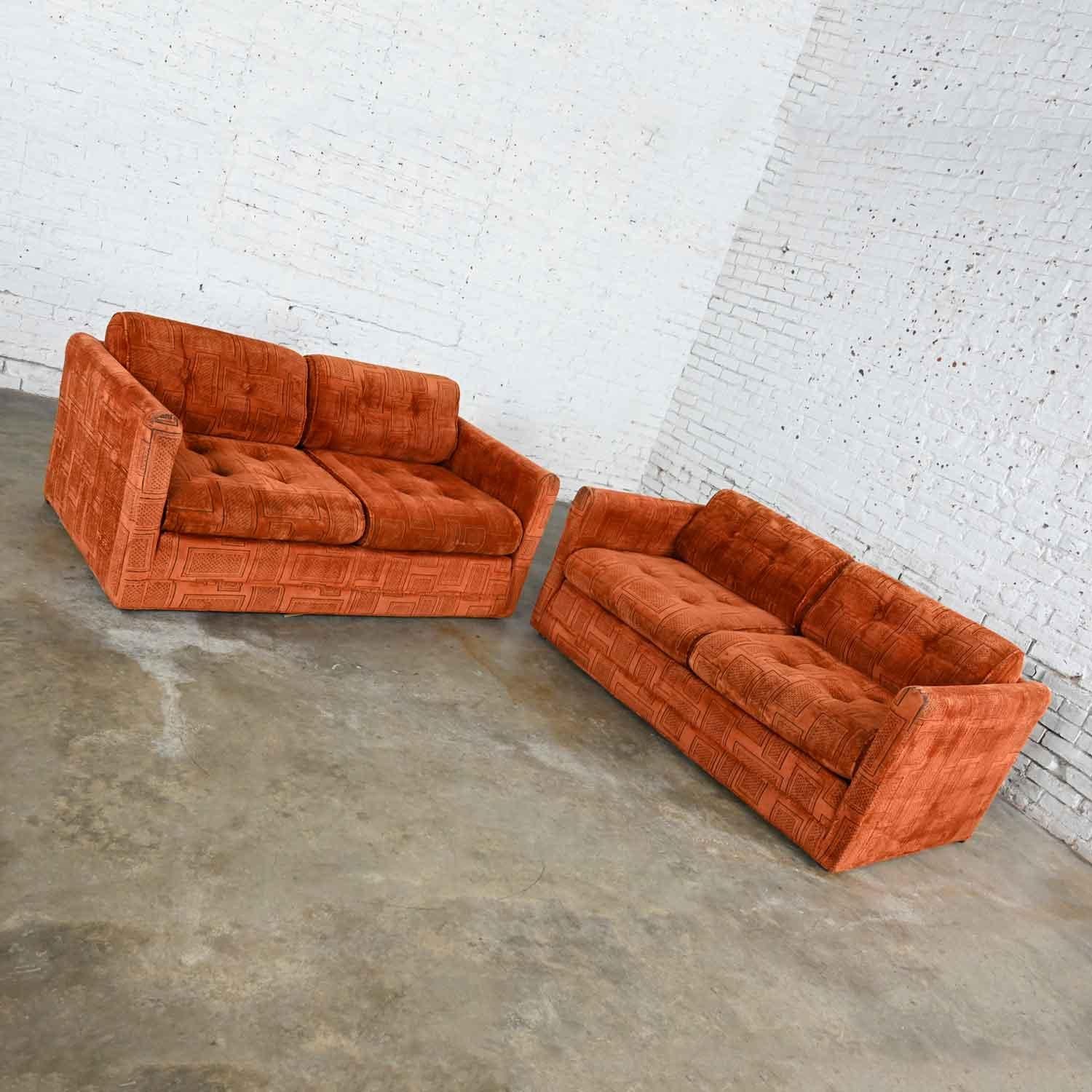 rust love seat