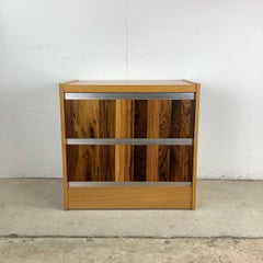 Vintage Modern Two Drawer Nightstand