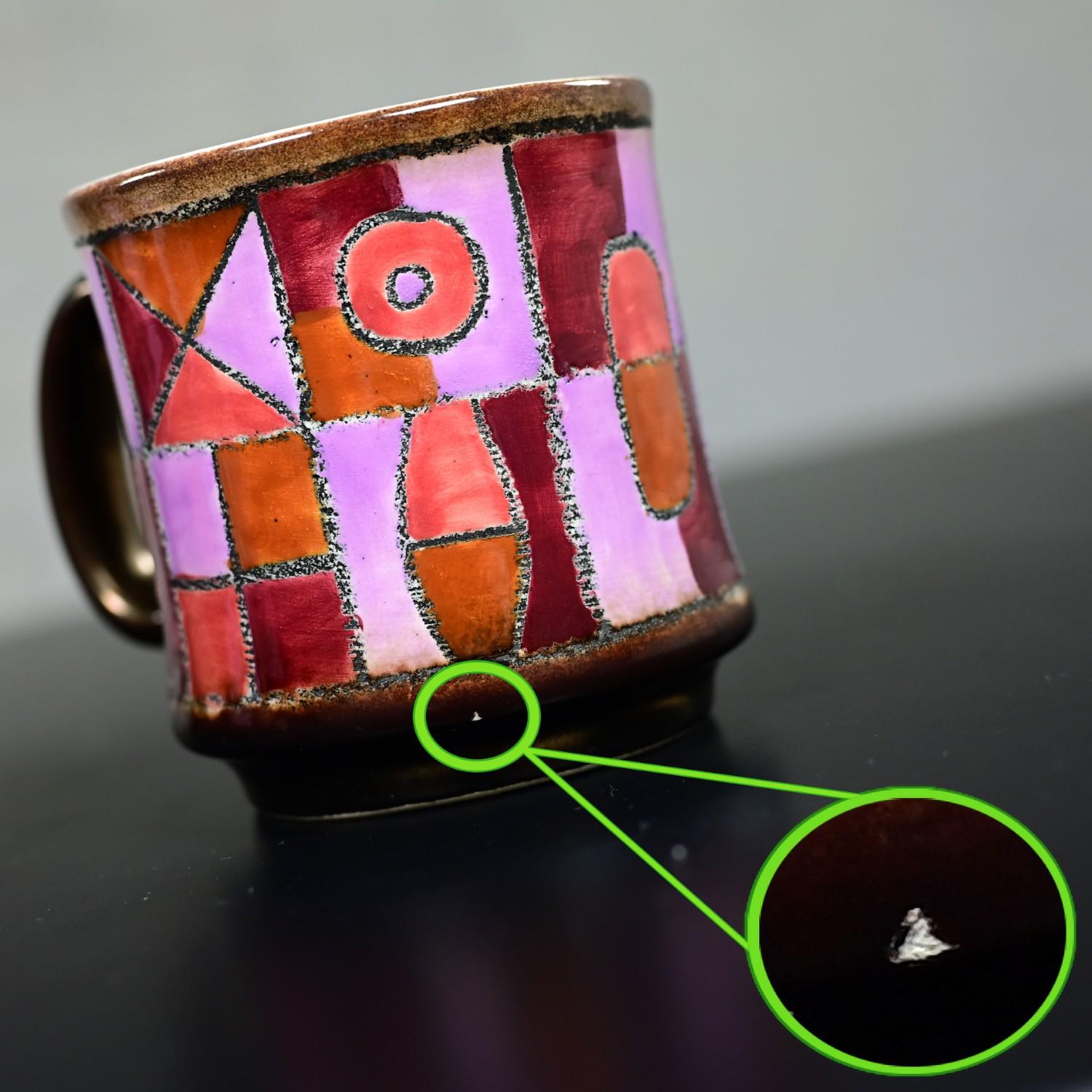 Servizio da caffè moderno vintage in ceramica Vega Made in Ecuador di Eduardo Vega in vendita 10