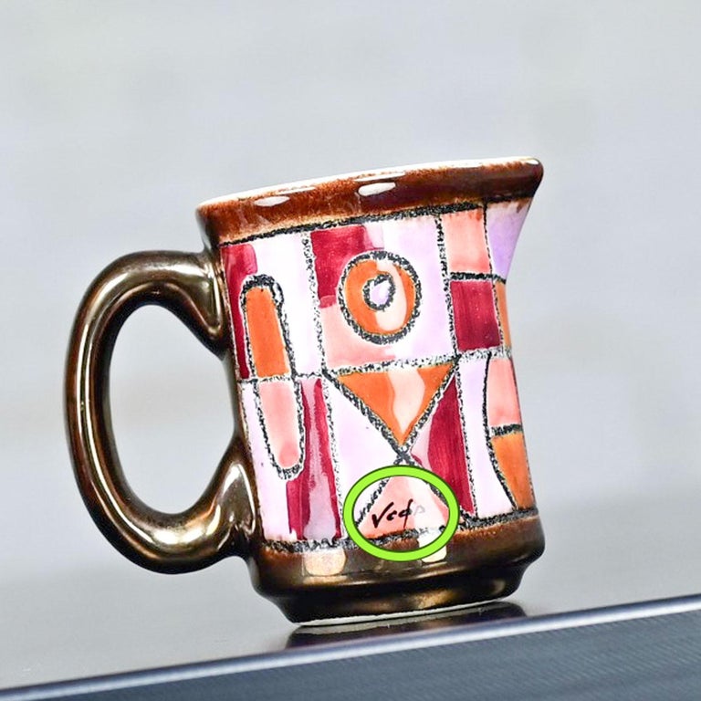 Juego de café vintage moderno de cerámica Vega Hecho en Ecuador