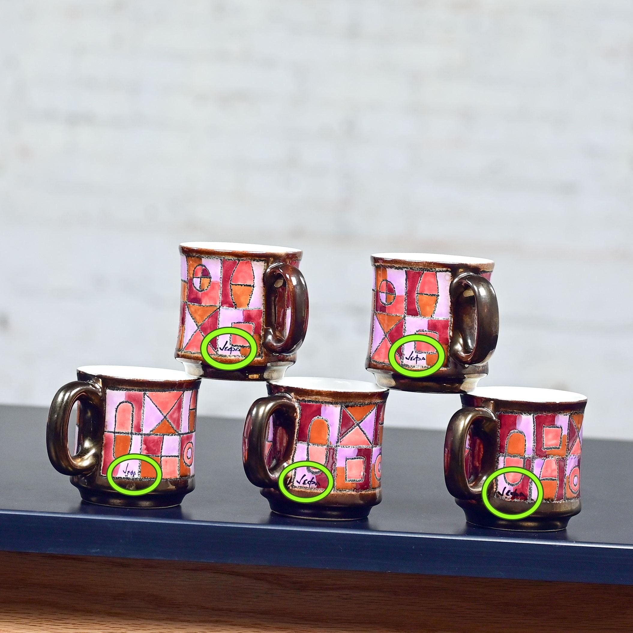 Servizio da caffè moderno vintage in ceramica Vega Made in Ecuador di Eduardo Vega in vendita 8