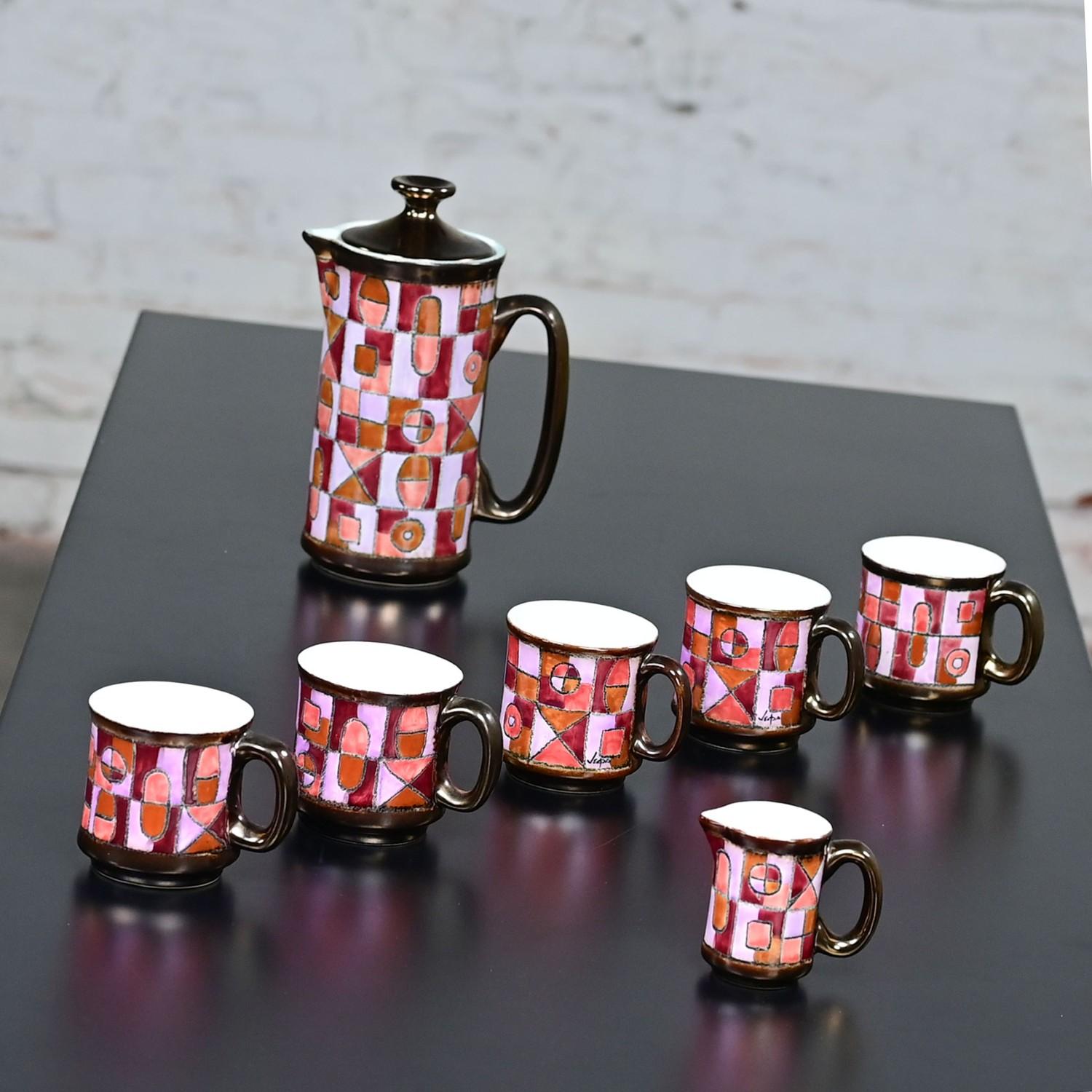 Ecuadoriano Servizio da caffè moderno vintage in ceramica Vega Made in Ecuador di Eduardo Vega in vendita