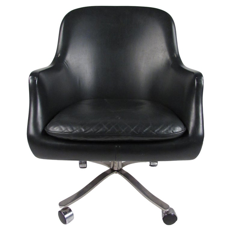 Vintage Modern Vinyl Office Chair at 1stDibs